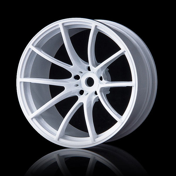 MST White G25 wheel (+11) (4) 102054W