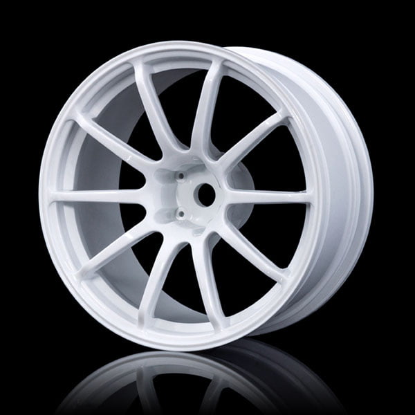 MST White RS II wheel (+7) (4) 102069W