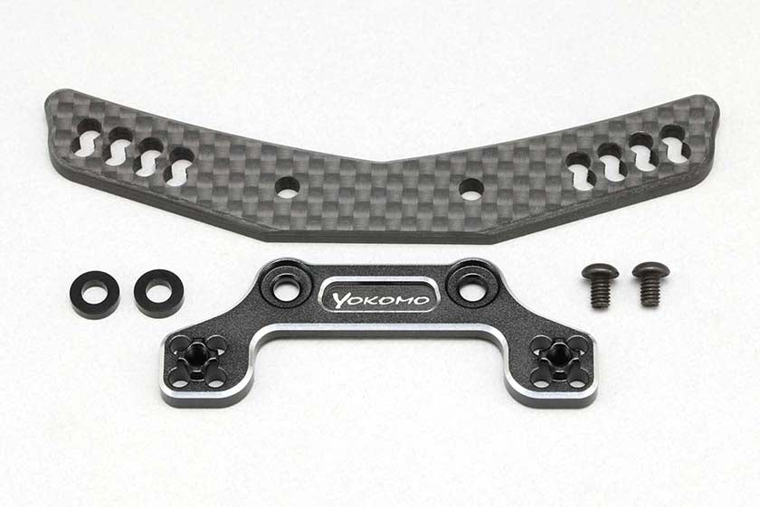 YD-2 Hybrid Front Shock Tower (Graphite/Black) Y2-017AGBA