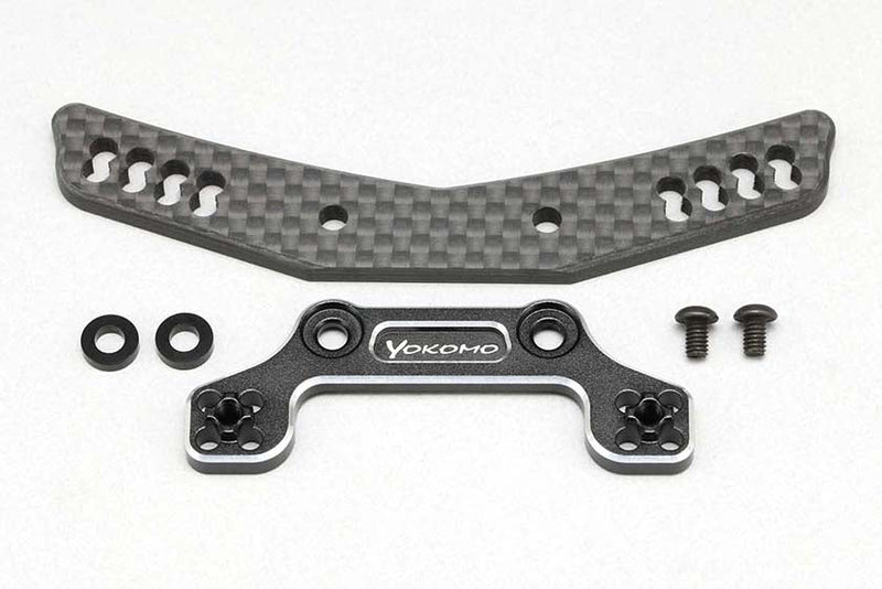 YD-2 Hybrid Front Shock Tower (Graphite/Black) Y2-017AGBA