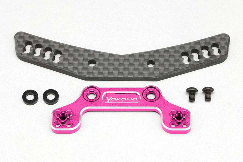YD-2 Hybrid Front Shock Tower (Graphite/Purple) Y2-017AGPA