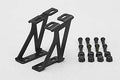 Yokomo Aluminum Wing Stay (Black Mid) D-057M