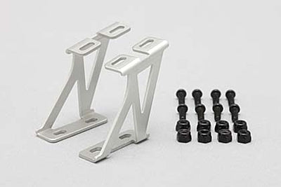 Yokomo Aluminum Wing Stay (Silver/Mid) - D-056M