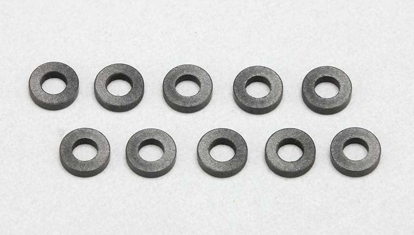 Yokomo 3mm Teflon Spacers for Suspension Arm 3×6×1.5mm (10pcs) ZC-T3615