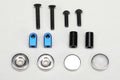 Yokomo Magnet Front Body Mount for Drift Car (Blue) - ZS-016MGFBL