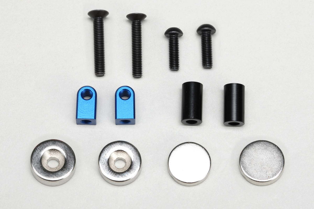Yokomo Magnet Front Body Mount for Drift Car (Blue) - ZS-016MGFBL
