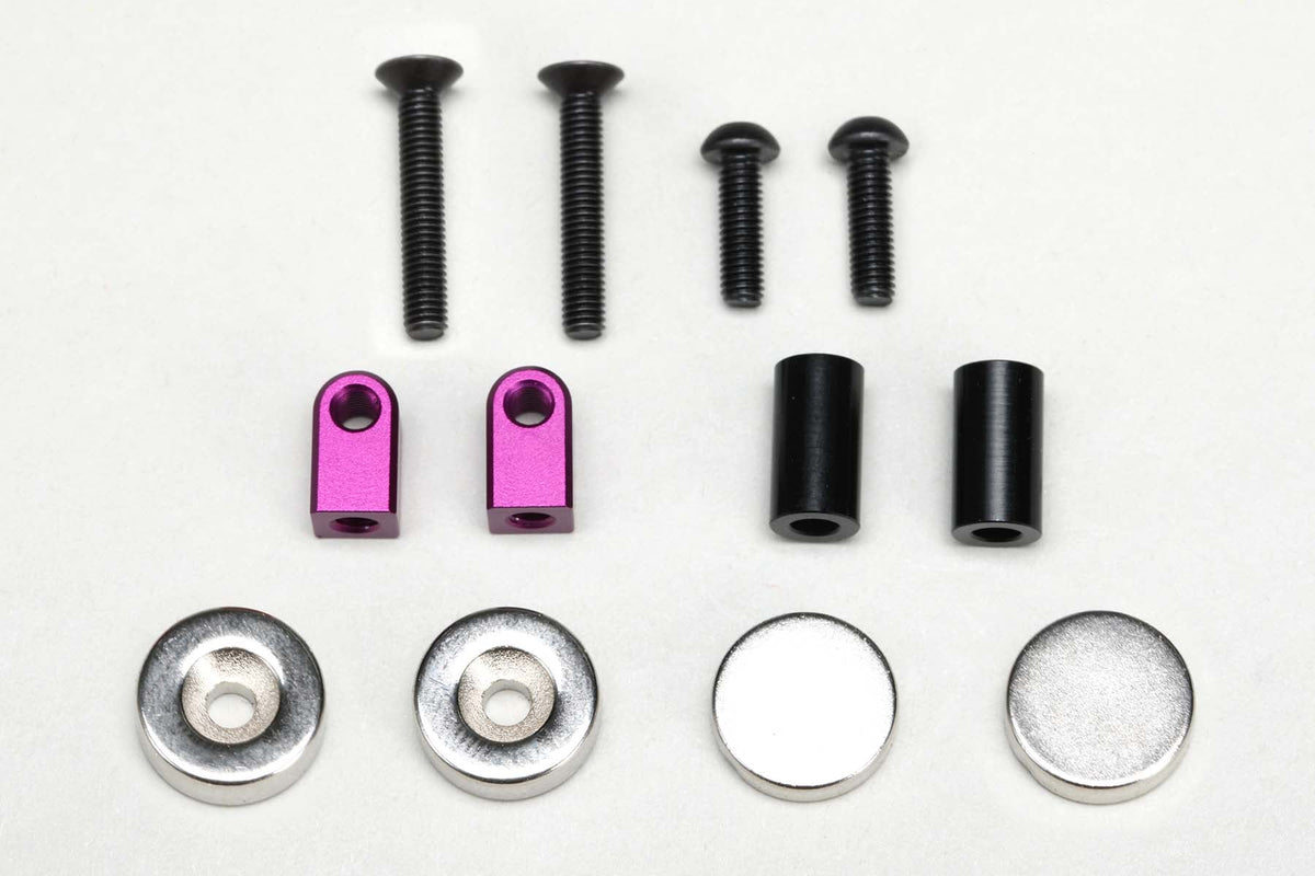 Yokomo Magnet Front Body Mount for Drift Car (Purple) - ZS-016MGFP