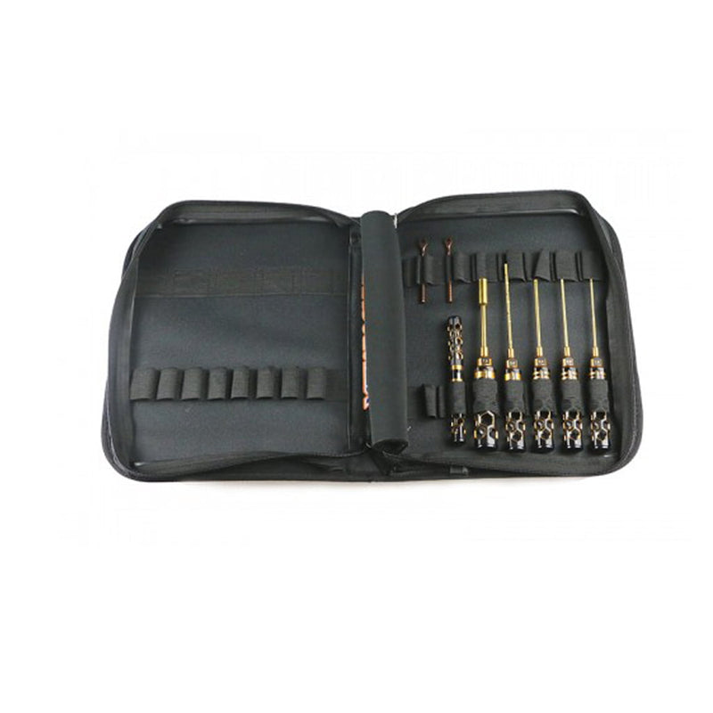 Arrowmax Toolset 1/10 Elec Trg+Bag Blk Golden (8pcs) - AM199440
