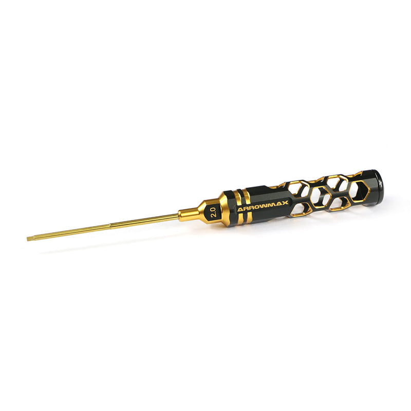 Arrowmax Allen Wrench 2.0 x 100mm Black Golden - AM410121BG