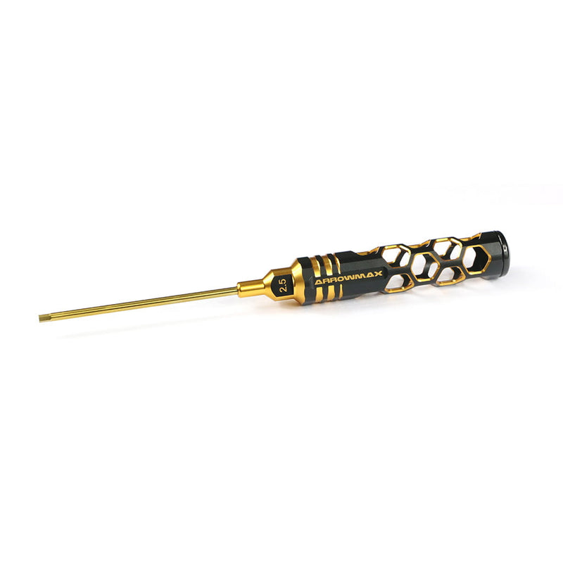 Arrowmax Allen Wrench 2.5 x 100mm Black Golden - AM410126BG