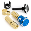 1Up Lockdown adjustable bullet plugs – 5mm – blue/black (pr) 1U-190451