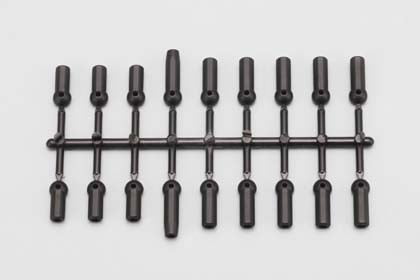 Yokomo Rod End Plastic Parts (Black) - DRB-206A