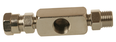 Two way 1/4 outlet fits 1/8 or 1/4 - E-MULTI-2-1/4