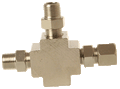 3 way 1/8 outlet fits 1/8 or 1/4 - E-MULTI-3-1/8