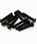 TOPLINE STEEL SCREW BLACK  M3 HEX BUTTON 16mm - TSB-16BK