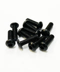 TOPLINE STEEL SCREW BLACK  M3 HEX BUTTON 10mm - TSB-10BK