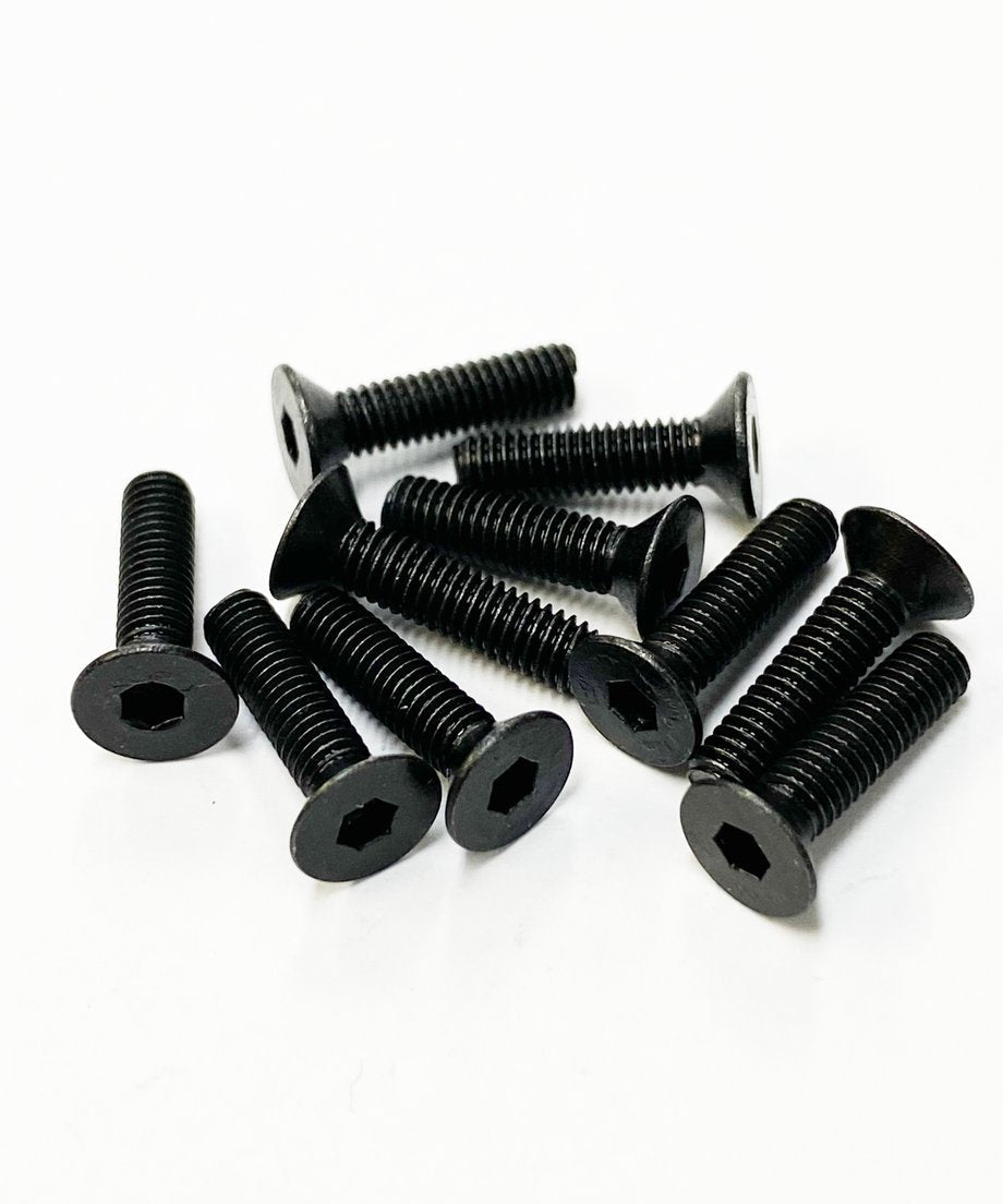 TOPLINE STEEL COUNTERSUNK SCREW BLACK 12mm - TSD-12BK