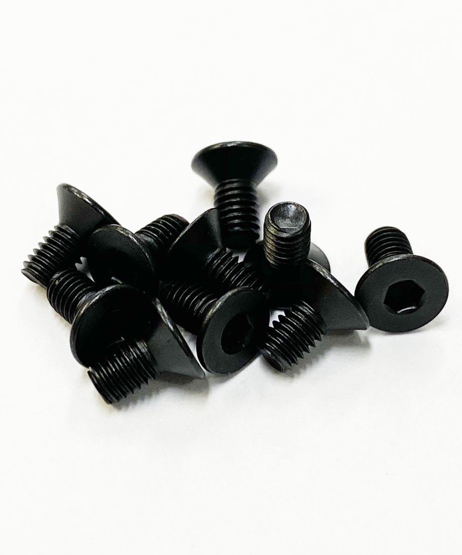 TOPLINE STEEL COUNTERSUNK SCREW BLACK 6mm - TSD-06BK