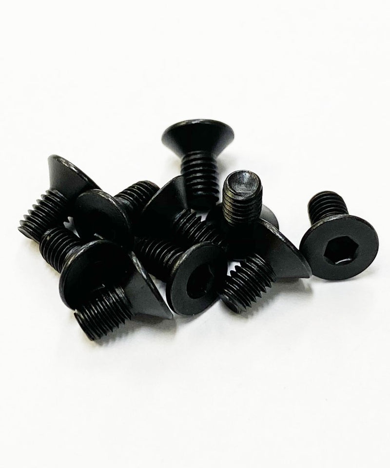 TOPLINE STEEL COUNTERSUNK SCREW BLACK 6mm - TSD-06BK
