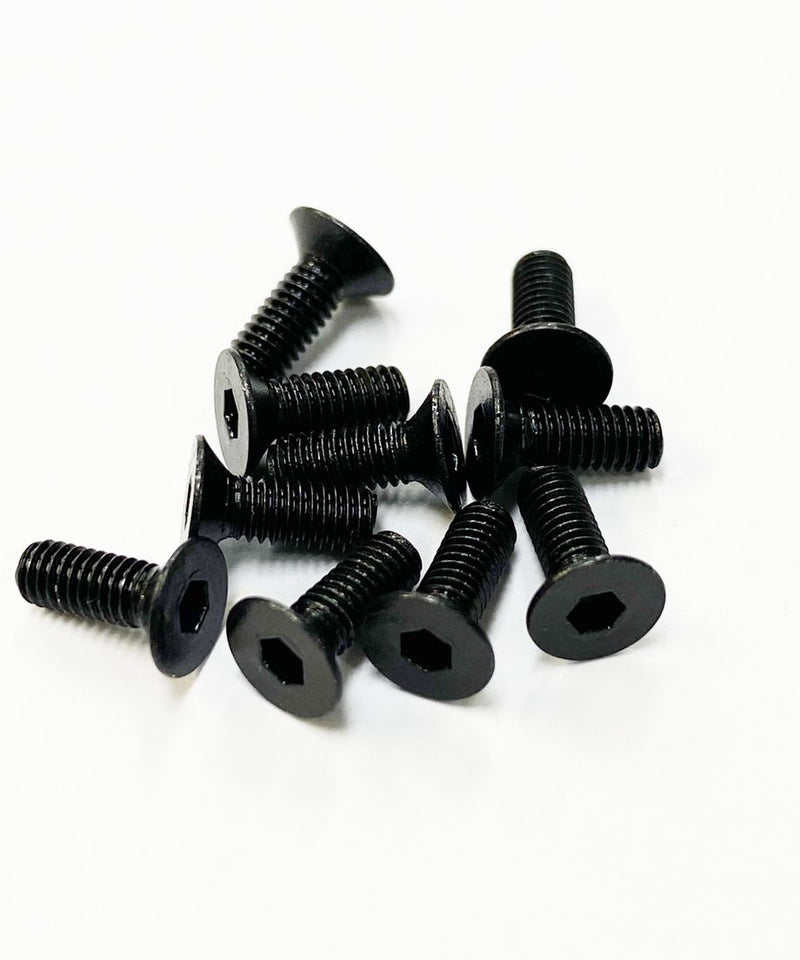 TOPLINE STEEL COUNTERSUNK SCREW BLACK 8mm - TSD-08BK