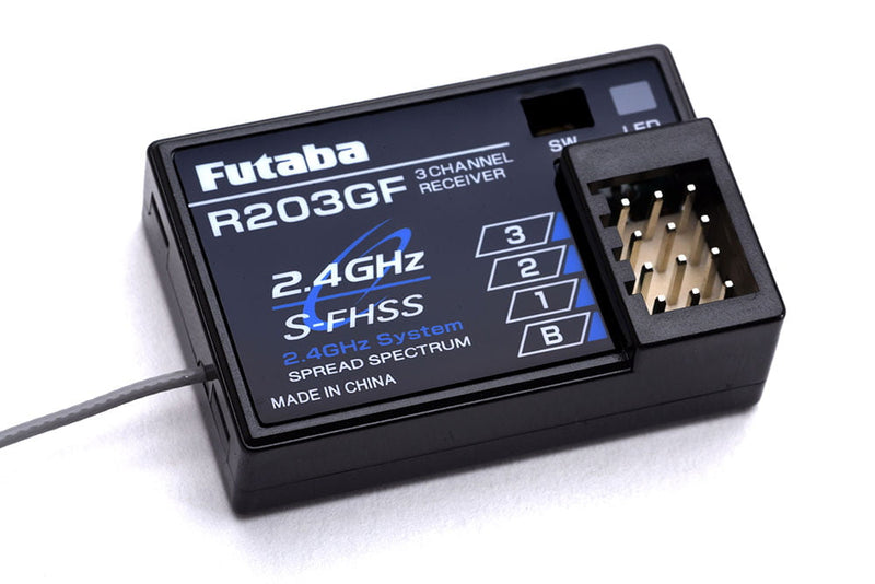Futaba R203GF 3-Channel Receiver 2.4GHz S-FHSS/FHSS - P-R203GF/2-4G