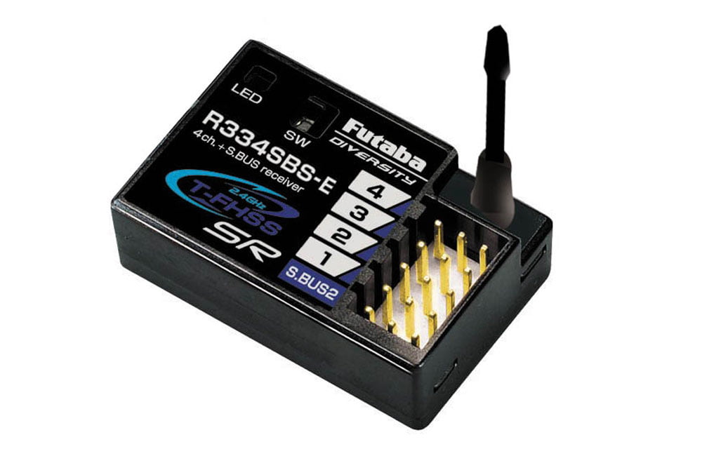 Futaba R334SBS-E 4-Channel (PWM) Surface Receiver with S.BUS - FUT05102649-3