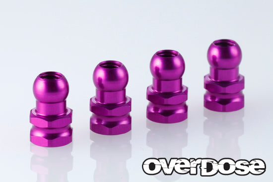 OVERDOSE Aluminum Shock Stand Off (Purple/4pcs) - OD1527b