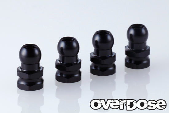 OVERDOSE Aluminum Shock Stand Off (Black/4pcs) - OD1966b
