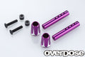 OVERDOSE Adjustable Aluminum Front Body Post (Purple) - OD2660b