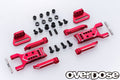 OVERDOSE Adjustable Aluminum Rear Suspension Arm Type-3 (For OD / Red) - OD2856
