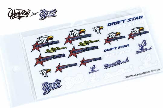 Buzz Break DRIFT STAR×BUZZ BREAK Logo Sticker - BB-ST-004