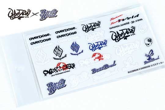 Buzz Break OVERDOSE×BUZZ BREAK Logo Sticker - BB-ST-003