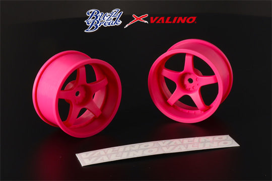 BUZZ BREAK R-SPEC Gokutan 30mm(Flo Pink/+9mm) (2Pcs) BB-RW-010