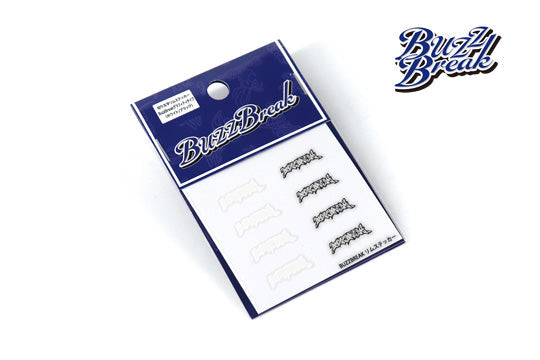 Buzz Break Cut-Out Rim Sticker (BuzzBreak Graffiti Type / White ・Black) - BB-ST-010