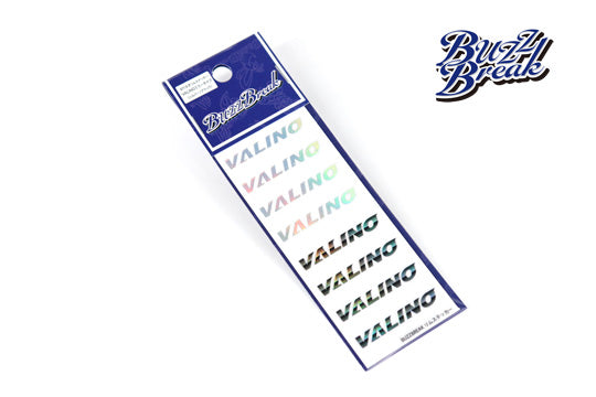 Buzz Break Cut-Out Rim Sticker (VALINO Mirror Type / Silver ・Black) - BB-ST-012
