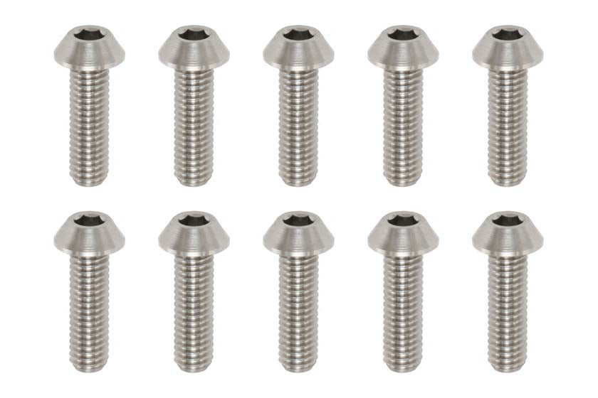 Racing Performer Precision Machined Titanium BH Socket Screw M3×10mm (10pcs) RP-041101A