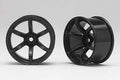Racing Performer Drift Wheel 6 spoke 02 (8mm Offset·Black·2pcs) RP-6213B8A