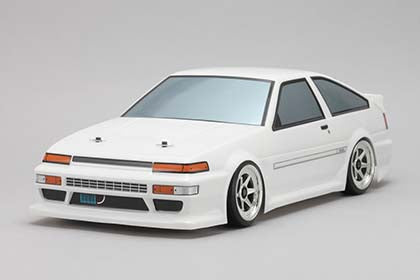 Yokomo TOYOTA AE86 TRUENO Body (with Light/Window Decal) - SD-AE86BB