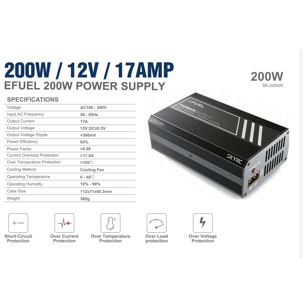 SKY RC 17A Power Supply PSU 200W - SK-200025