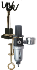Sparmax 2-Way Airbrush Holder/Hanger with Air Pressure Regulator, Moisture Filter and bracket - Z-HANG-2-REG